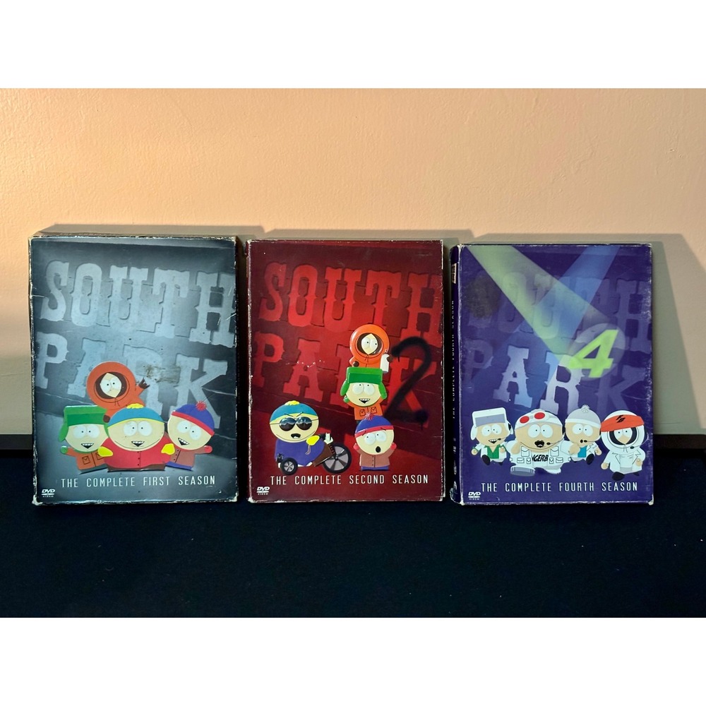 South Park DVD Lot Seasons 1 2 4 Complete Seasons Comedy Central Bundle